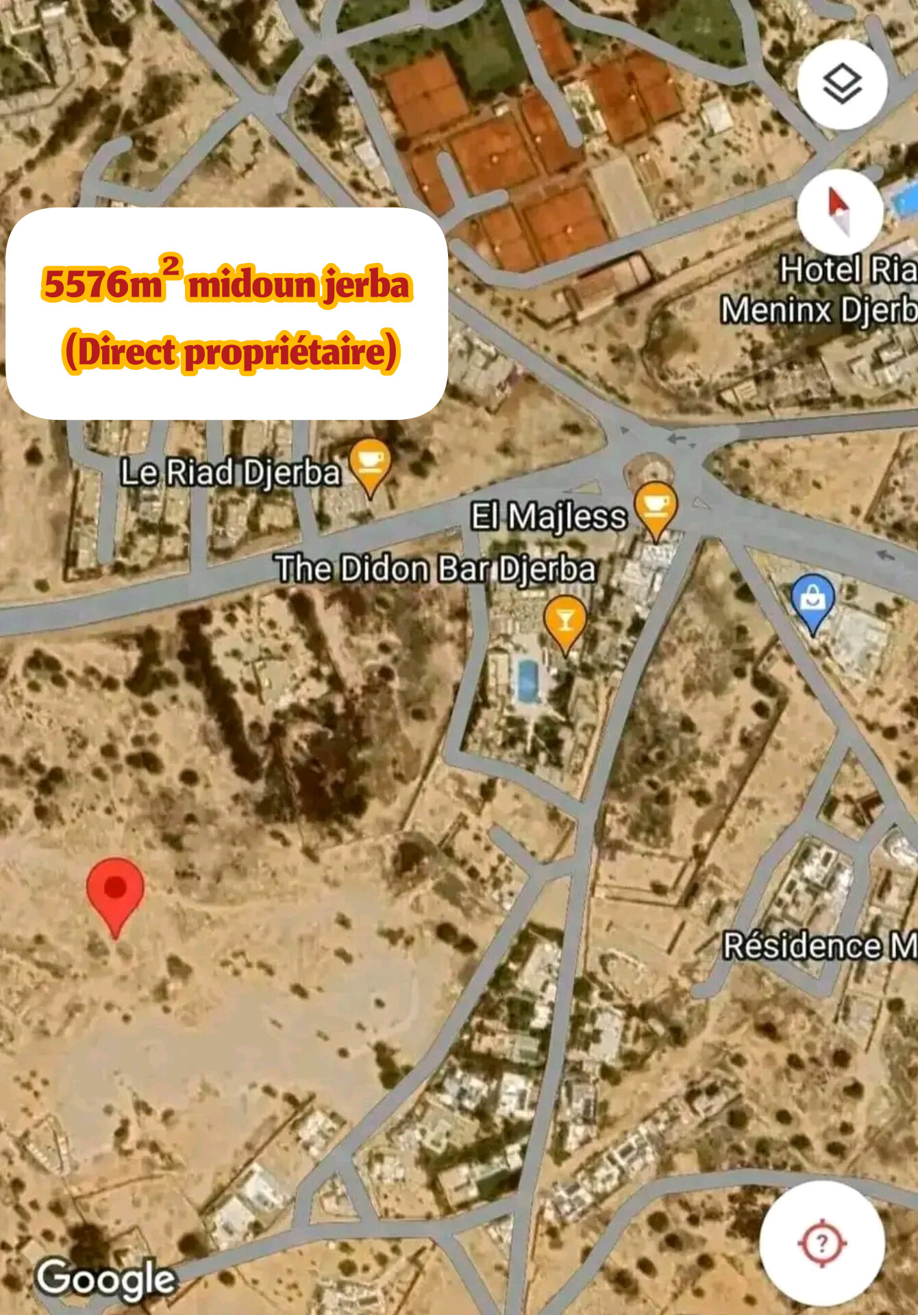 Djerba - Midoun Midoun Terrain Terrain nu Particulier terrain modoun