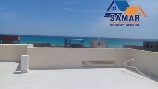 Hammam El Ghezaz Ezzahra Location Duplex Villa style americain front de mer
